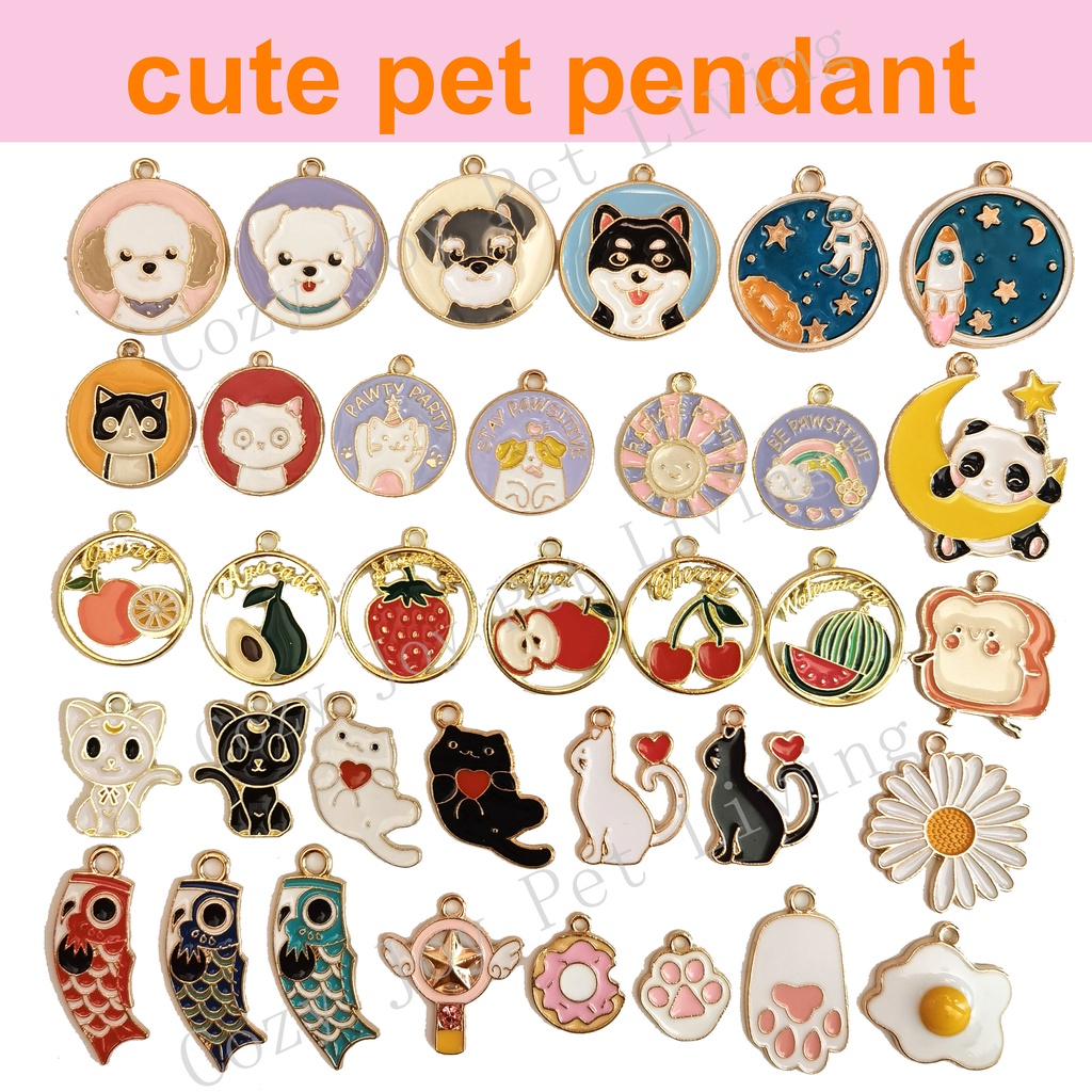จี้โลหะผสม ลายการ์ตูนน่ารัก สําหรับสัตว์เลี้ยง สุนัข แมว (ราคา 1 ชิ้น)