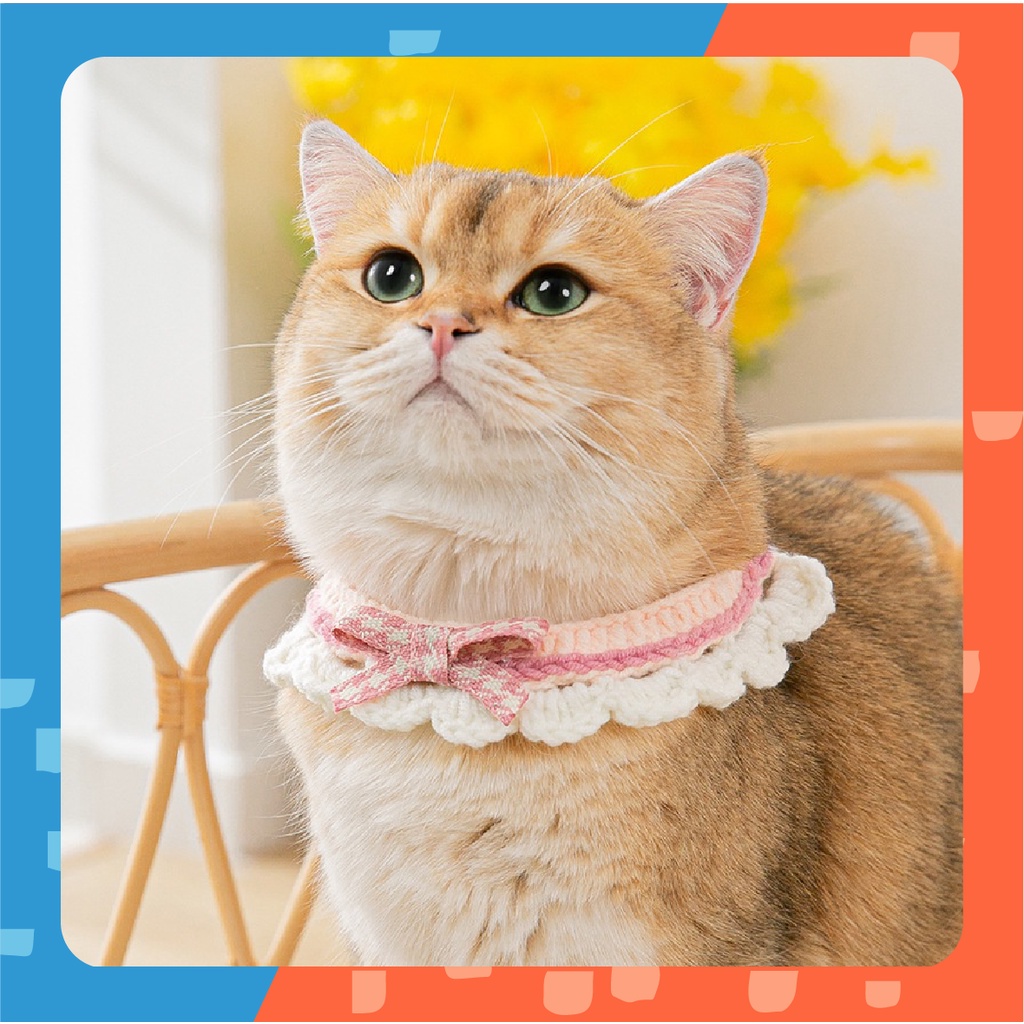 ปลอกคอแมว หมา สุนัข รุ่นโซเฟีย Sophia Checked Bow Collar ปลอกคอสัตว์เลี้ยง