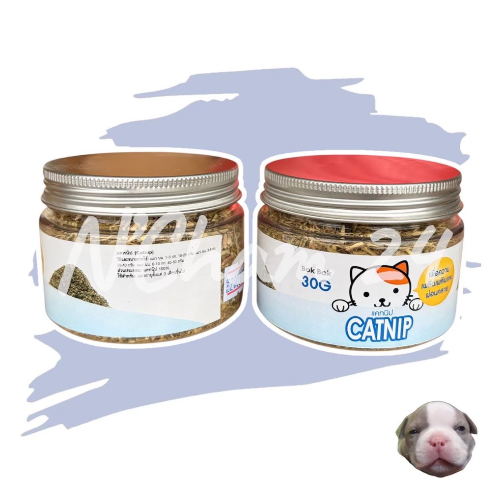 Bok Bok Catnip แคทนิป ขนาด 30g (หมดอายุ 3/27) เพื่อความเพลิดเพลิน ผ่อนคลายสําหรับแมว