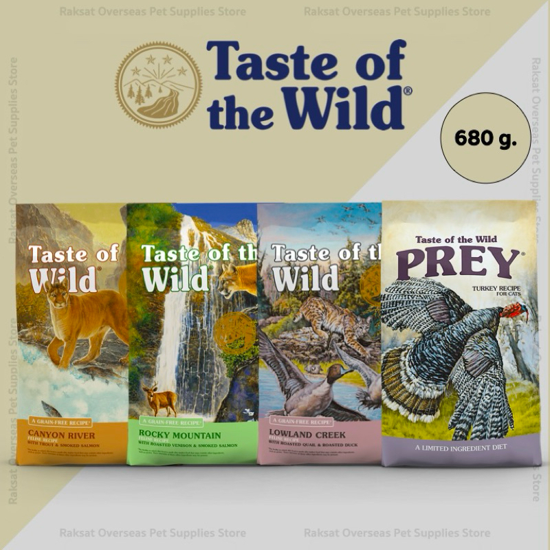 Taste of the Wild อาหารสําหรับแมวทุกวัยเกรด Holistic ขนาด 680 g