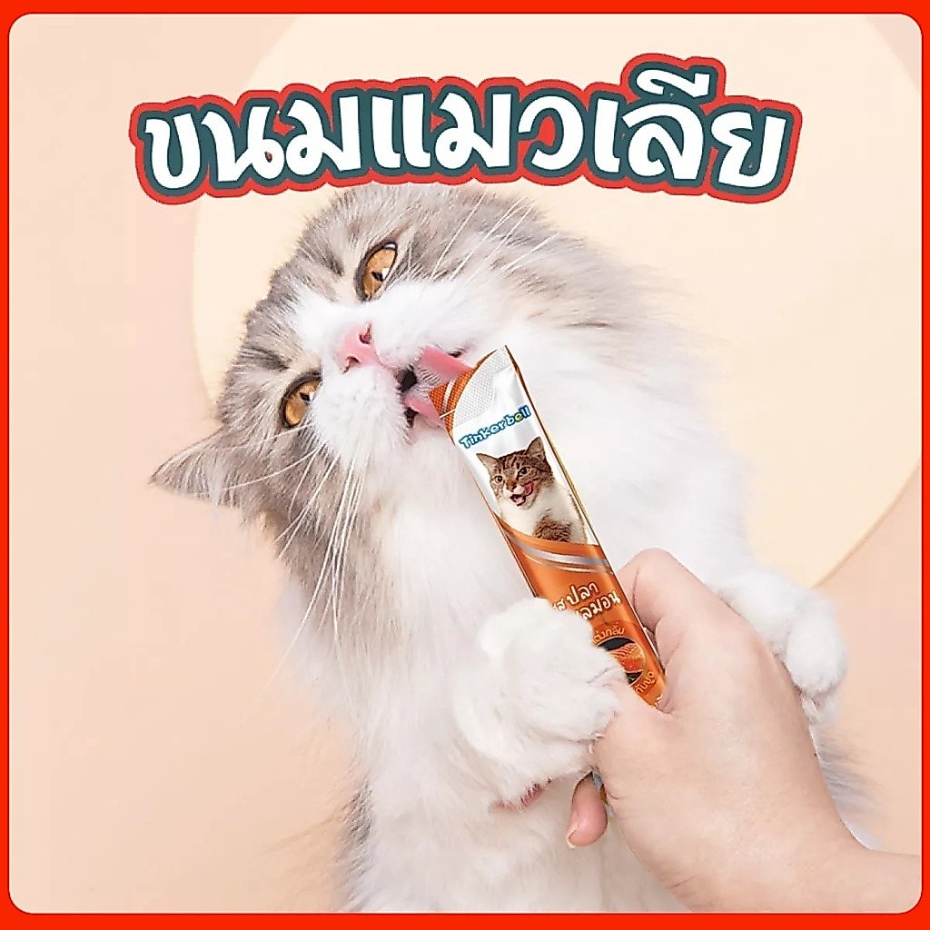 ในไทย ขนมแมวเลีย อาหารแมวเลีย ขนมแมว ขนมแมวเลีย 1THB