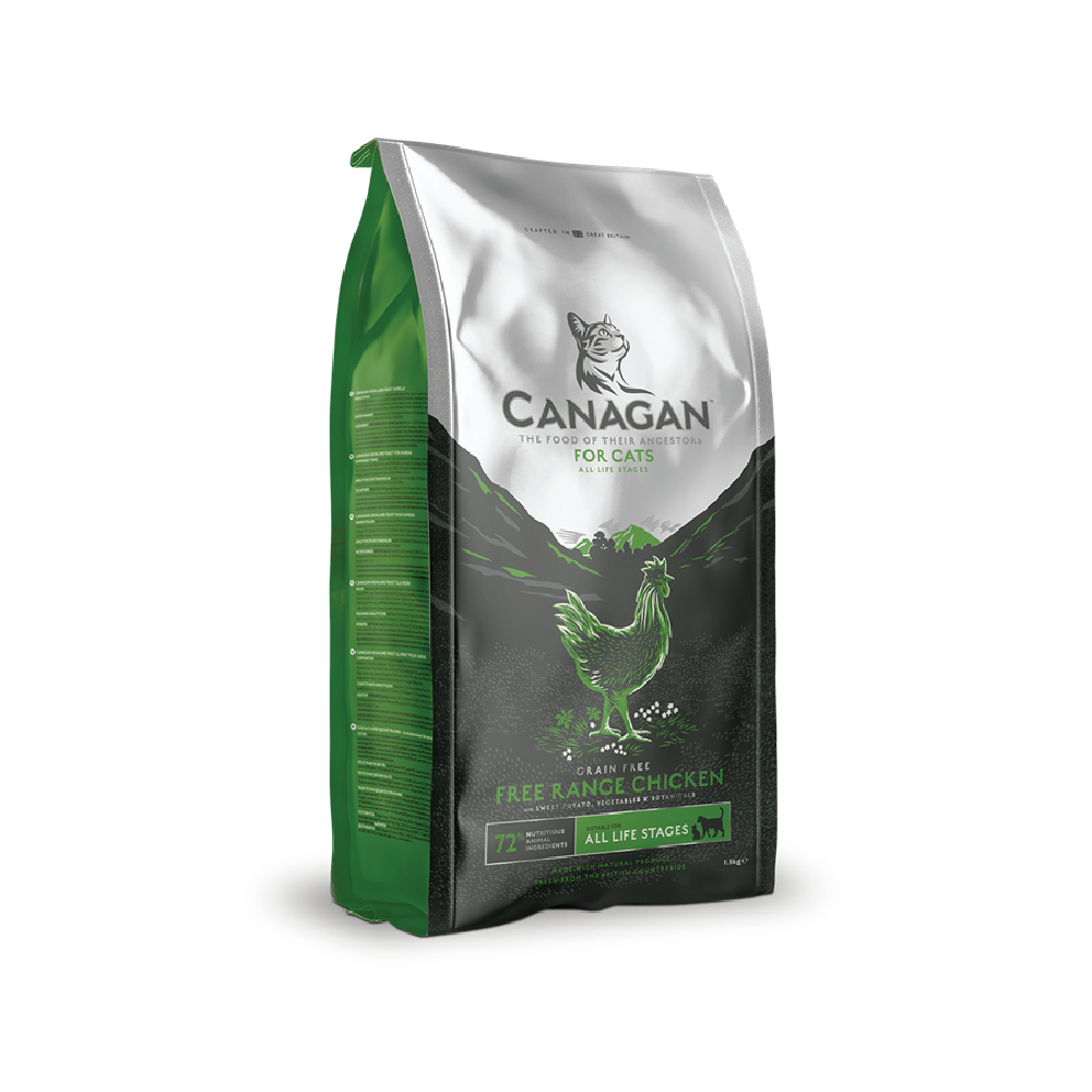 Canagan คานาแกน อาหารแมว สูตร ไก่ ฟรีเรนจ์ ขนาด 1.5 กิโลกรัม