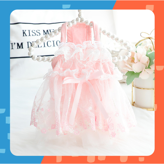 ชุดกระโปรงสัตว์เลี้ยง Grace Princess Pet Dress ชุดแมวน่ารัก ชุดหมา สไตล์เจ้าหญิง