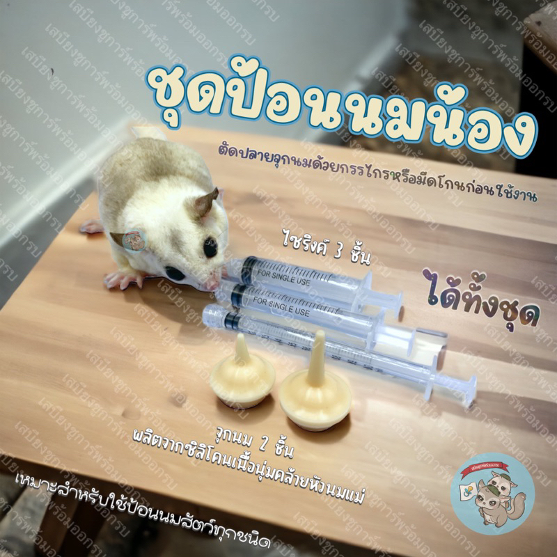 V ( ชุดป้อนจุกซิลิโคน3+2ชิ้น ) จุกนมแมว จุกนม ขวดนมสัตว์เล็ก ชูก้า ชูการ์ ไซริงค์ แมว หมา กระรอก ไซริ้ง ป้อนนม
