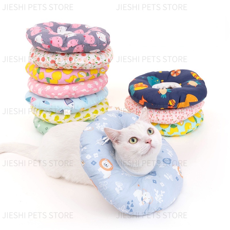 ปลอกคอป้องกันสัตว์เลี้ยง สุนัข แมว แบบนุ่ม ป้องกันการกัด - ตอนที่ 1
