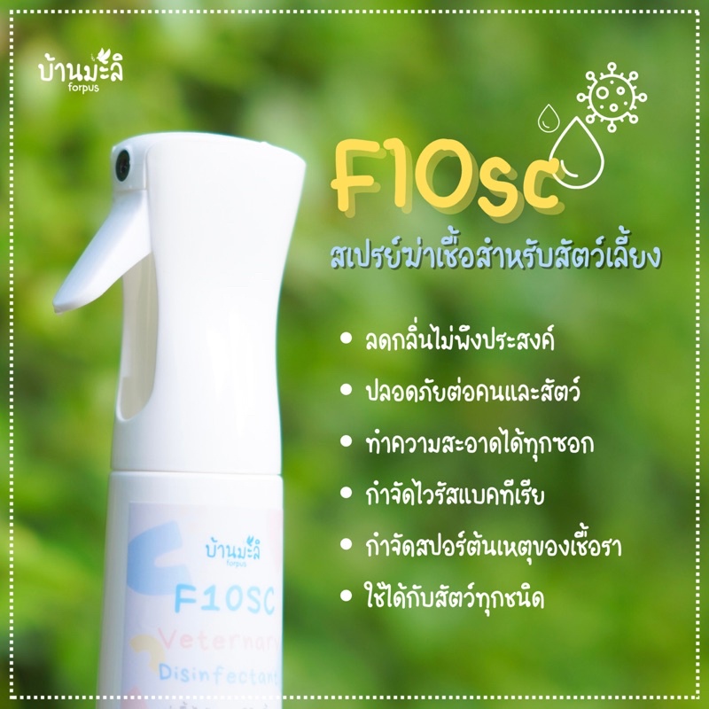 สเปรย์น้ํายาฆ่าเชื้อ ไวรัส สําหรับสัตว์เลี้ยง F10sc (นก สุนัข แมว กระรอก กระต่าย หนูแฮมสเตอร์ อื่นๆ)