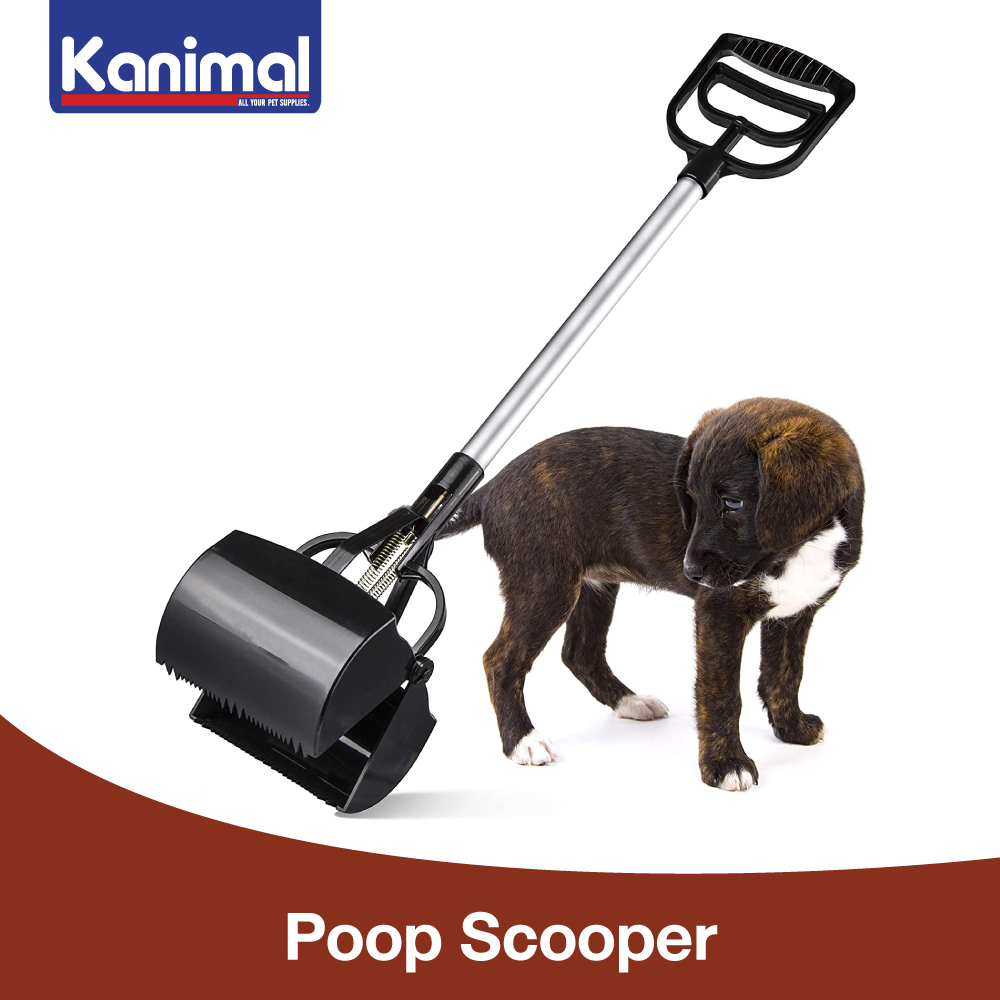 97752] Kanimal Poop Scooper ที่คีบอึสุนัข ที่คีบมูลแมว รุ่นด้ามยาว ใช้งานง่าย สําหรับสุนัขและแมว ขนาด 63x15x13 ซม