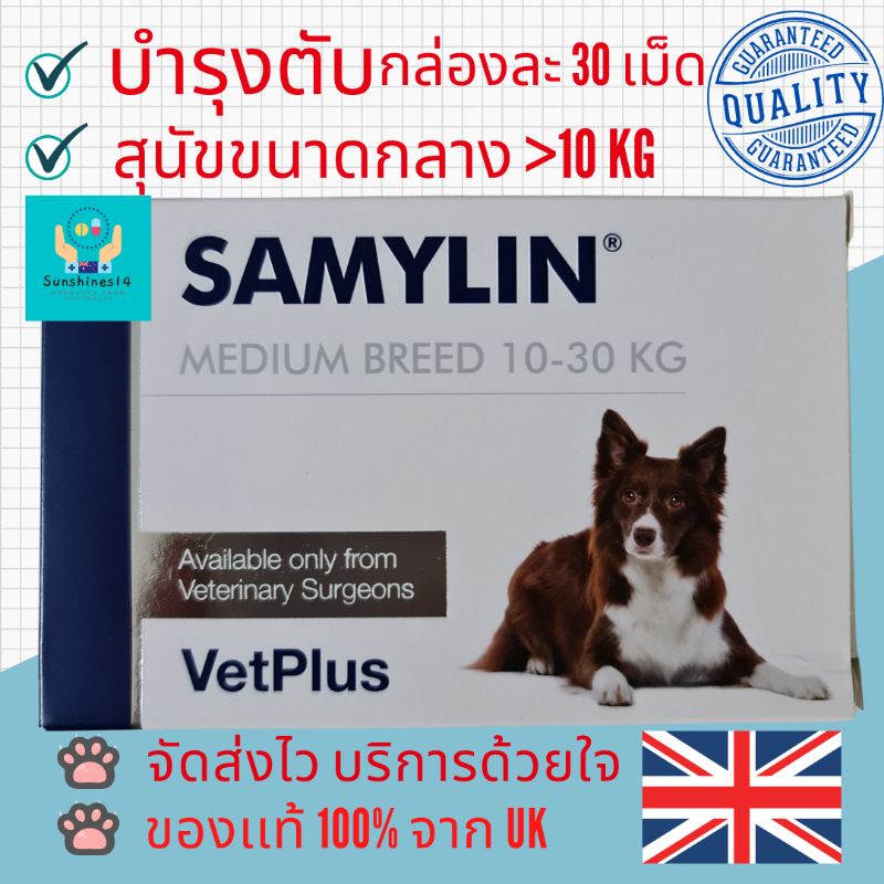 วิตามินบํารุงตับ Samylin Small&Medium Breed ชนิดเม็ด สําหรับสุนัข/แมว