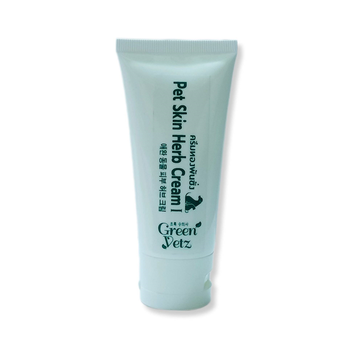Green Vetz ครีมสมุนไพร ทองพันชั่ง สําหรับสัตว์เลี้ยง สุนัข แมว บรรเทาอาการโรคผิวหนัง อักเสบ คัน ขี้เรื่อนเปียก 50 กรัม