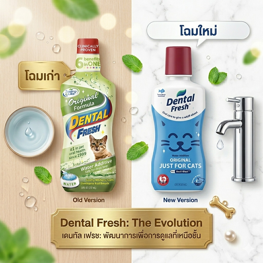 Dental Fresh for Cat น้ํายาดูแลช่องปาก สูตรกําจัดกลิ่นปาก ขนาด 8oz{อื่นๆ