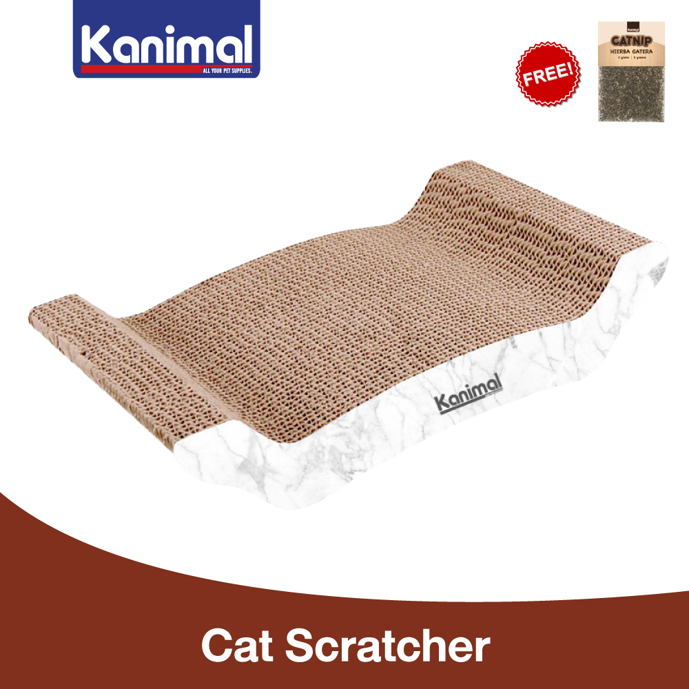 CS-1020] Kanimal Cat Toy ของเล่นแมว ที่ลับเล็บแมว รุ่น Flat กระดาน Size M ขนาด 41.2x24x8.5 ซม. ฟรี! Catnip
