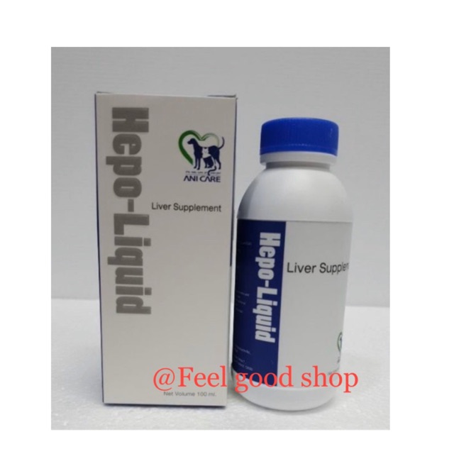 ชนิดน้ํา) Hepo-Liquid (100ml) วิตามินบํารุงตับ สุนัขและแมว กําจัดสารพิษขับของเสียในตับ (Exp.05/2027)