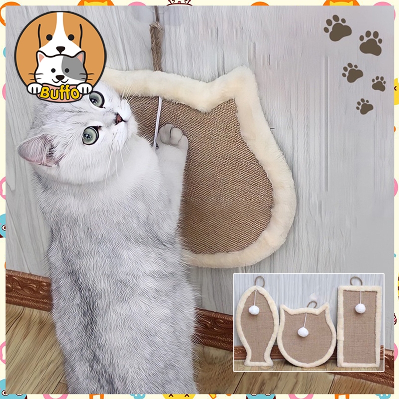 BUFFO】กรงเล็บบด แผ่นลับเล็บแมว ของเล่นแมว ที่ข่วนเล็บแมว ป้องกันรอยขีดข่วน ขนาด 34x4 cm ความคงทน แมวชอบมัน COD