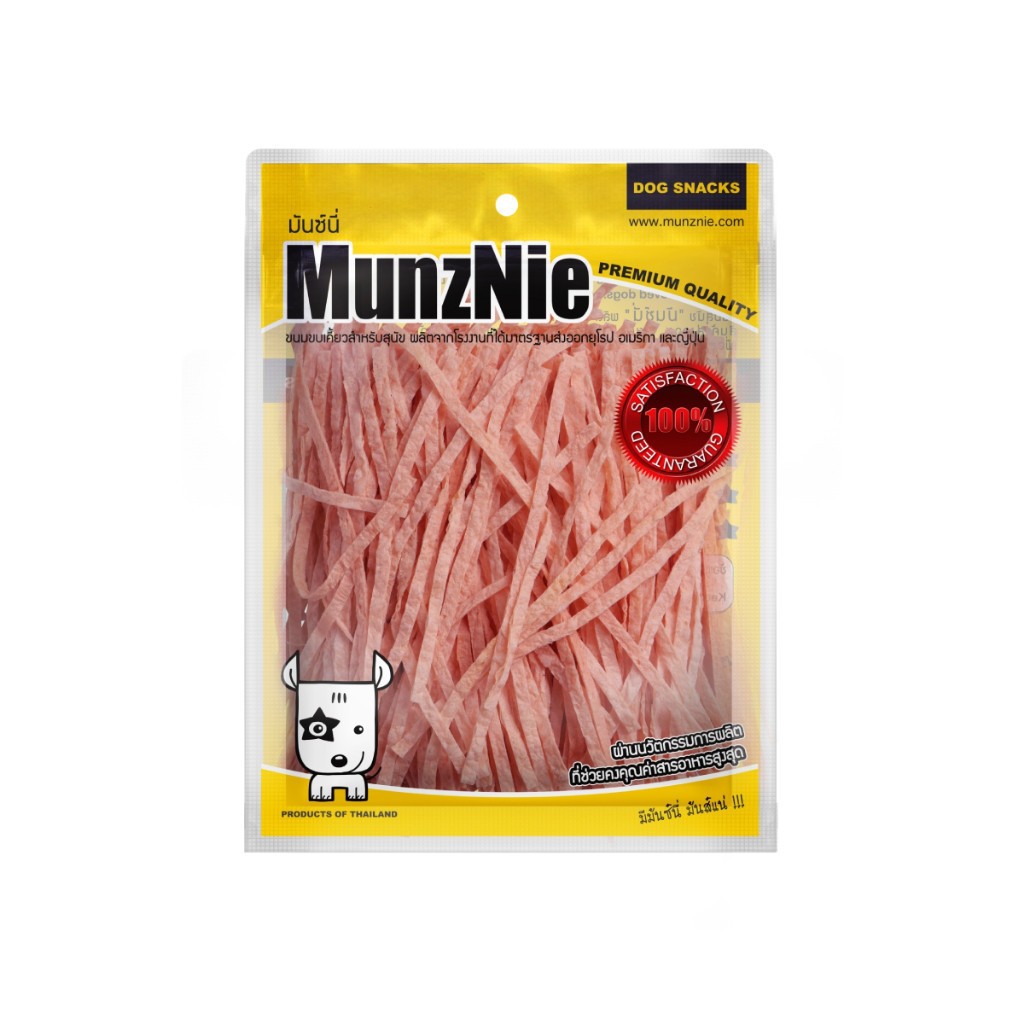 จัดส่งจากร้านค้า] MUNZNIE มันซ์นี่ ขนมขบเคี้ยวยอดฮิต แบบเกลียว ปลาเส้นรสแซลมอน สําหรับสุนัขและแมว [8858979703369