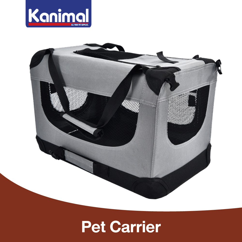 420029] Kanimal Pet Carrier กระเป๋าสัตว์เลี้ยง เต็นท์สี่เหลี่ยม คอกผ้าพับได้ พร้อมหูหิ้ว สําหรับสุนัขและแมว 50x35x35 ซม
