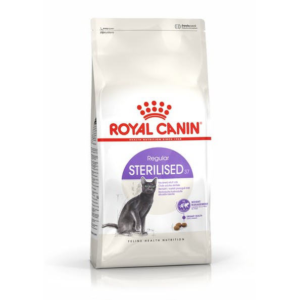 Royal canin Cat Sterilised37 2kg สูตรแมวโตทําหมัน ขนาด 2กก.Exp:04/2027
