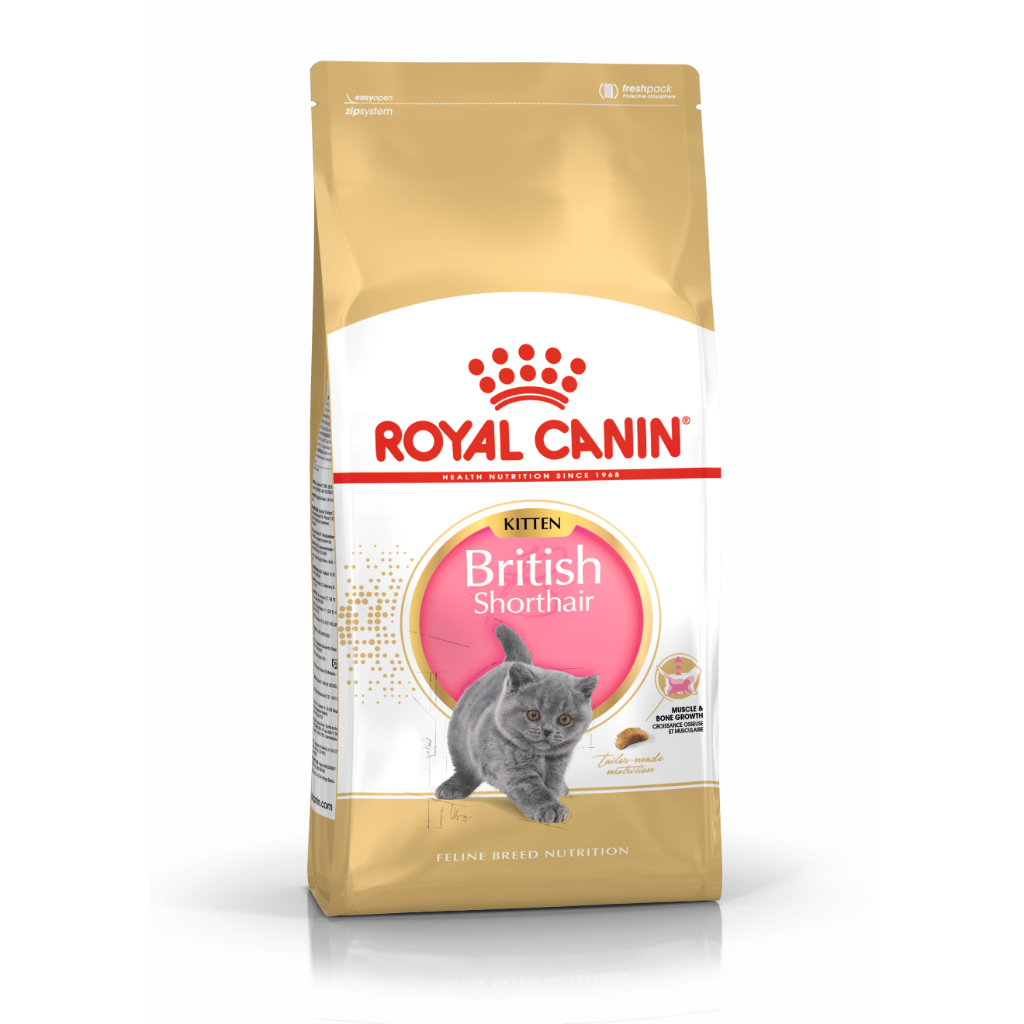 Royal canin british shorthair kitten 2kg ลูกแมว พันธุ์บริติช ชอร์ตแฮร์ Exp:02/2027