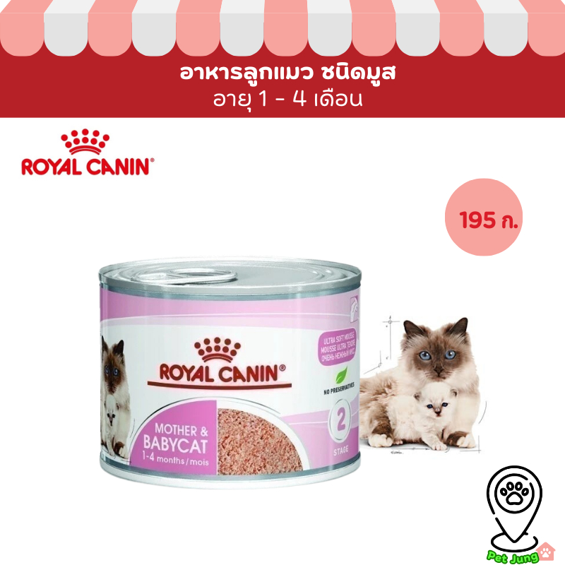 Royal Canin อาหารแม่แมว และลูกแมว ชนิดเปียก (MOTHER & BABYCAT MOUSSE) [EXP 03/28