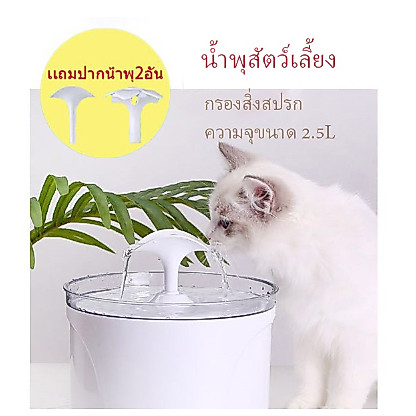 น้ําพุสัตว์เลี้ยง น้ําพุแมวสัตว์เลี้ยงอัตโนมัติ น้ําพุน้ําดื่มที่ให้อาหารสัตว์เลี้ยง
