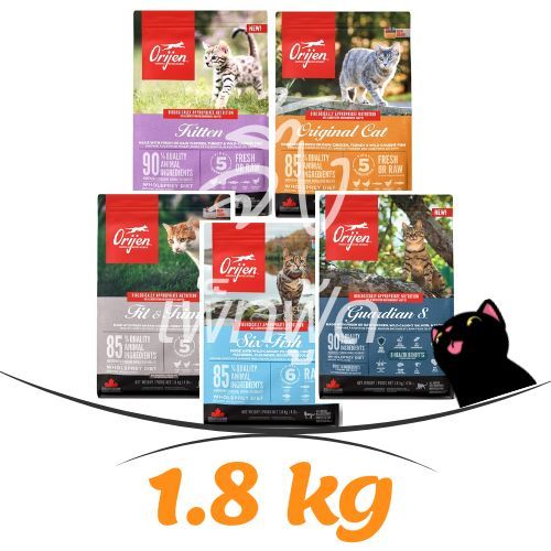 1.8 kg] Orijen อาหารแมวเกรดซุปเปอร์พรีเมียม มีให้เลือกทุกช่วงวัย