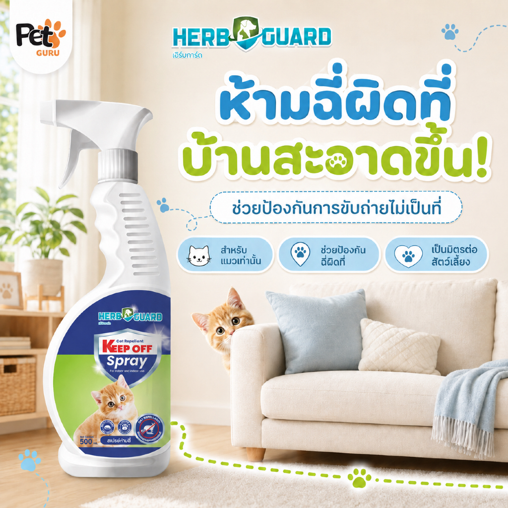 Herbguard สเปรย์ห้ามฉี่แมว