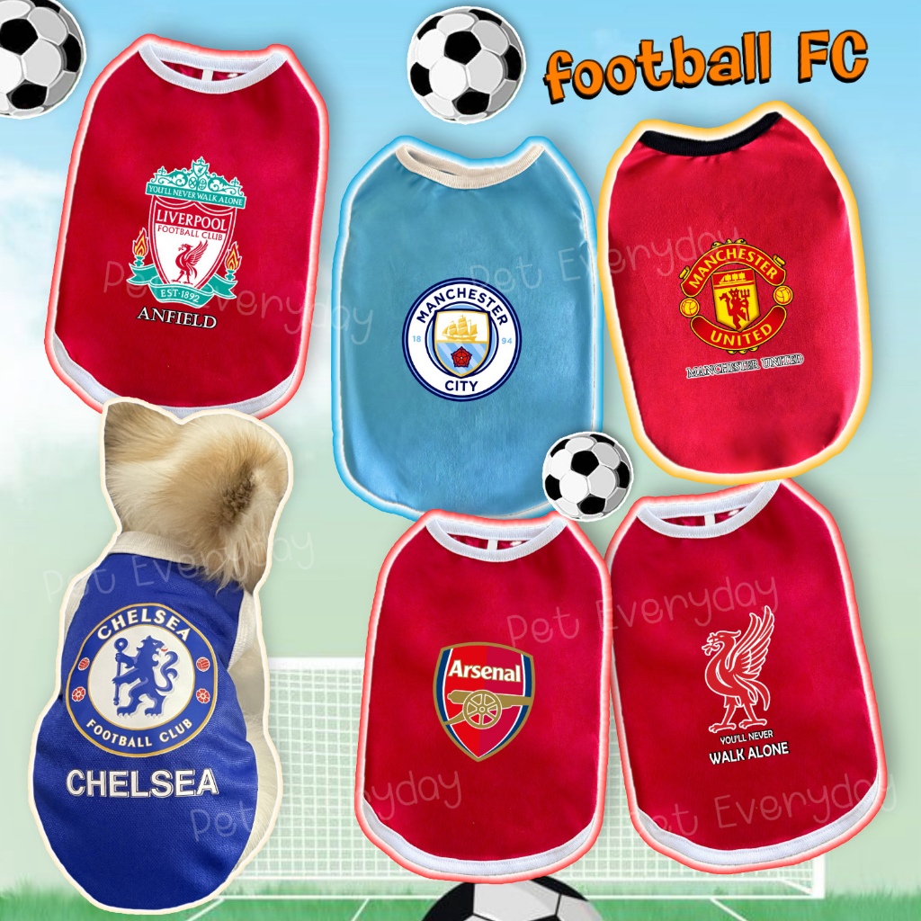 ทีมโปรด เสื้อสัตว์เลี้ยง ชุดแมว เสื้อนักบอล Football FC Liverpool Man U