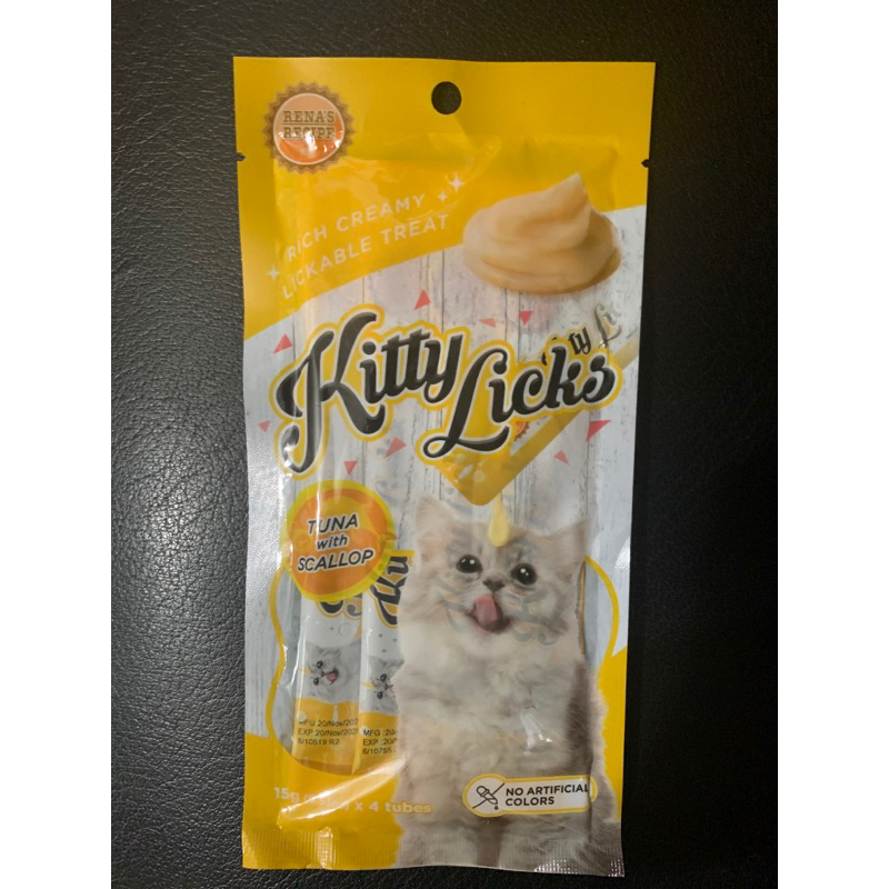 แมวเลีย kitty Licks จํานวน 1 แท่ง จากห่อใหญ่ ขนมแมวเลียรุ่นใหม่ มีหลายรสชาติ อร่อยแล้วมีประโยชน์