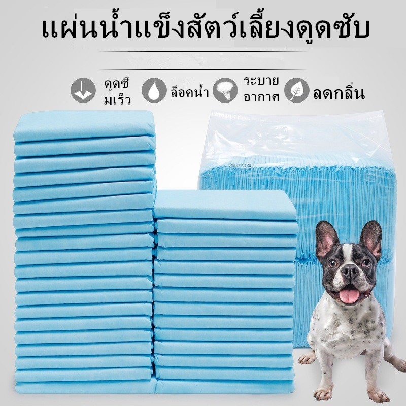 แผ่นรองฉี่สําหรับสัตว์เลี้ยง ผิวสัมผัสดี ซึมซับไว ดูดซึมเร็ว แผ่นรองฉี่ แผ่นรองฉี่แมวสุนัข