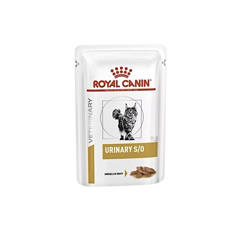 1 ซอง Royal Canin Urinary s/o cat(85g) อาหารแมวโรคนิ่ว ชนิดเปียก (URINARY S/O GRAVY)