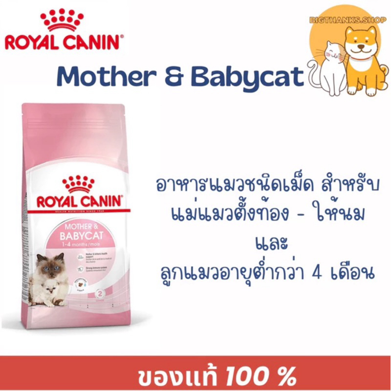 Royal canin Babycat 1.2 kg. แม่ช่วงตั้งท้องและช่วงให้นม ลูกแมวหย่านม อายุต่ํากว่า 4 เดือน