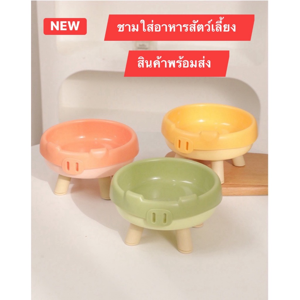 ใหม่😻สินค้า #ชามใส่อาหารแมวสุนัข#ชามใส่น้ําอาหารสัตว์เลี้ยง#ดีไซน์น่ารักหลากสีสันให้เลือก