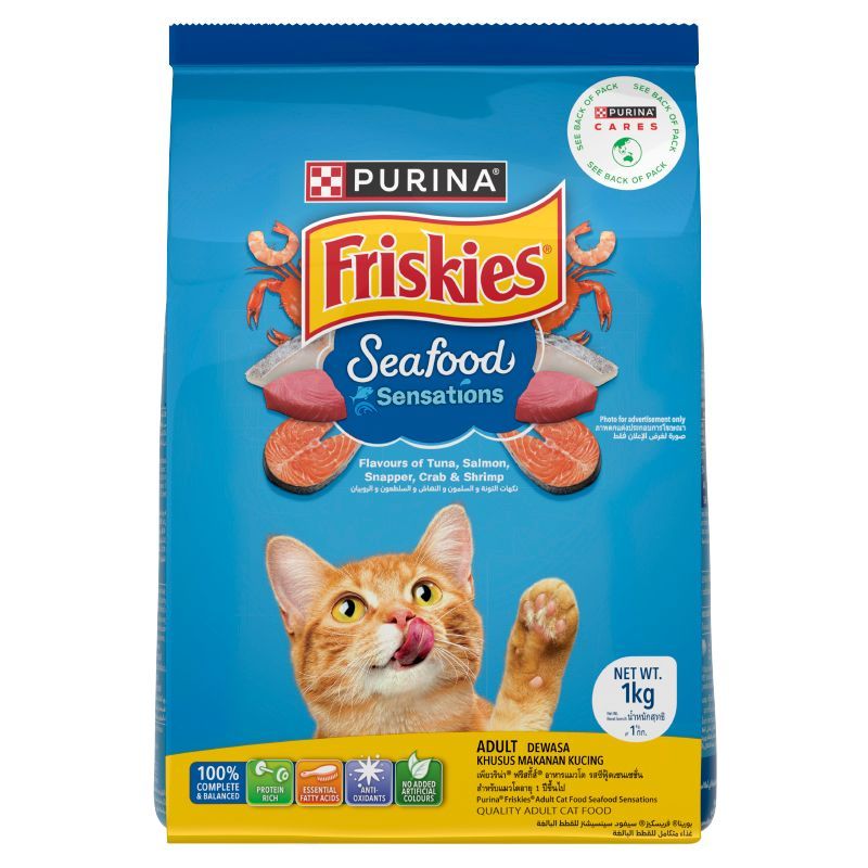 ฟริสกี้ส์ซีฟู๊ดเซ็นเซชั่น 1กก. FRISKIES Seafood Sensation 1kg