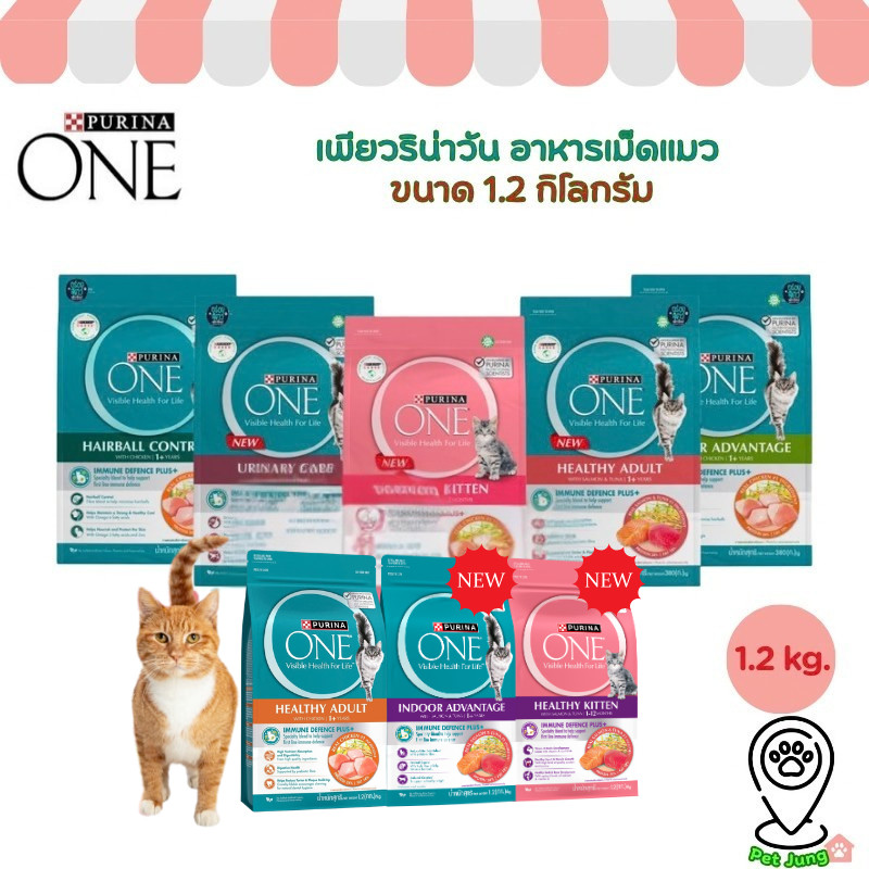 อาหารแมว Purina One เพียวริน่าวัน ขนาด 1.2 กิโลกรัม