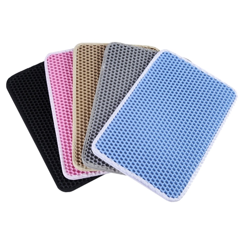 แผ่นดักทรายแมว มี5สี สีชมพู สีฟ้า สีเทา สีน้ําตาล สีดํา **สินค้า