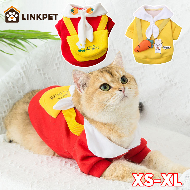 เสื้อผ้าแมว เสื้อผ้าสุนัข XS-XLพิมพ์ลายการ์ตูนระบายอากาศน่ารักฤดูร้อนสําหรับสัตว์เลี้ยงสุนัขแมว