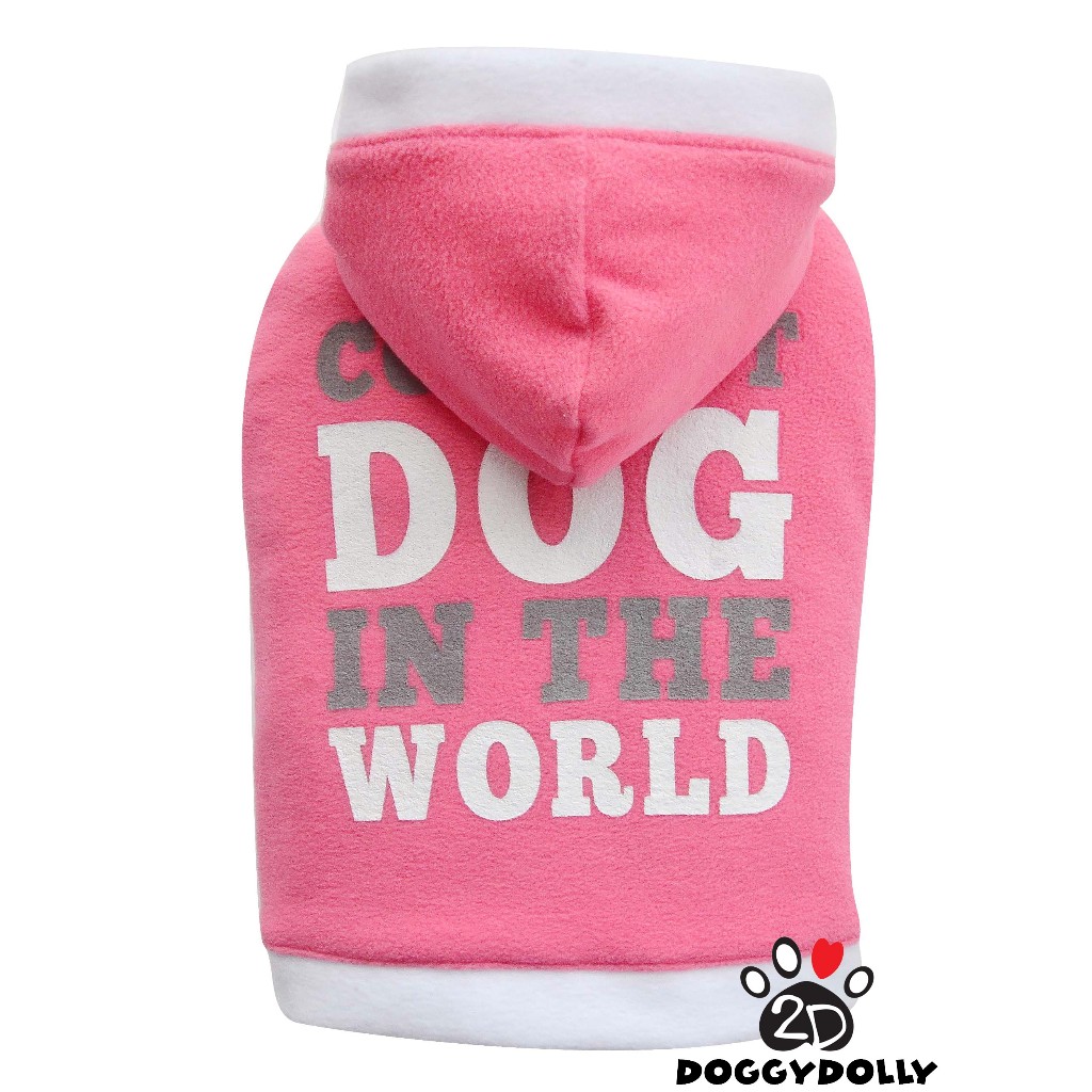 Pet clothes -Doggydolly เสื้อผ้าแฟชั่น สัตว์เลี้ยง หมาแมว กันหนาว ผ้าสําลี ฮู้ด ขนาดไซส์ 1-9โล W589
