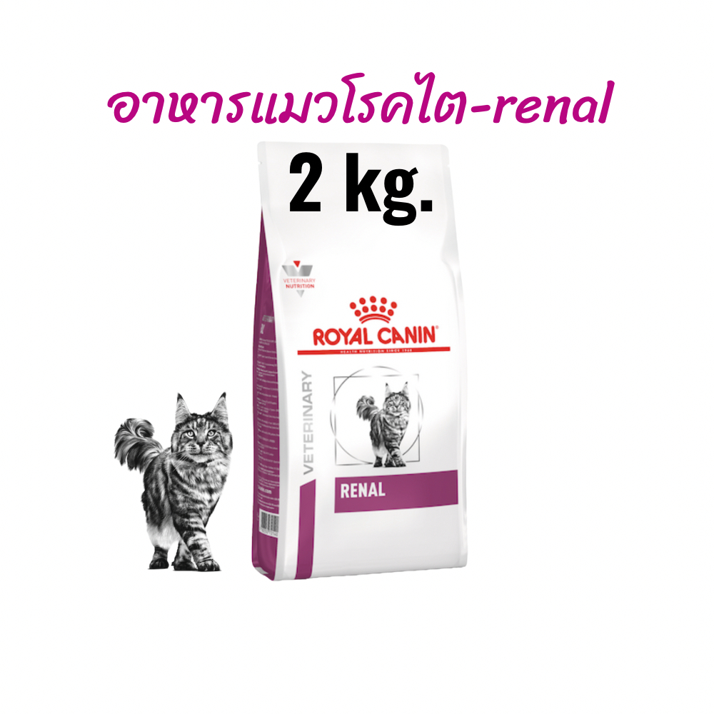 หมดอายุ : 15/11/2027) royal canin อาหารแมวโรคไต renal ขนาด 2 กิโลกรัม