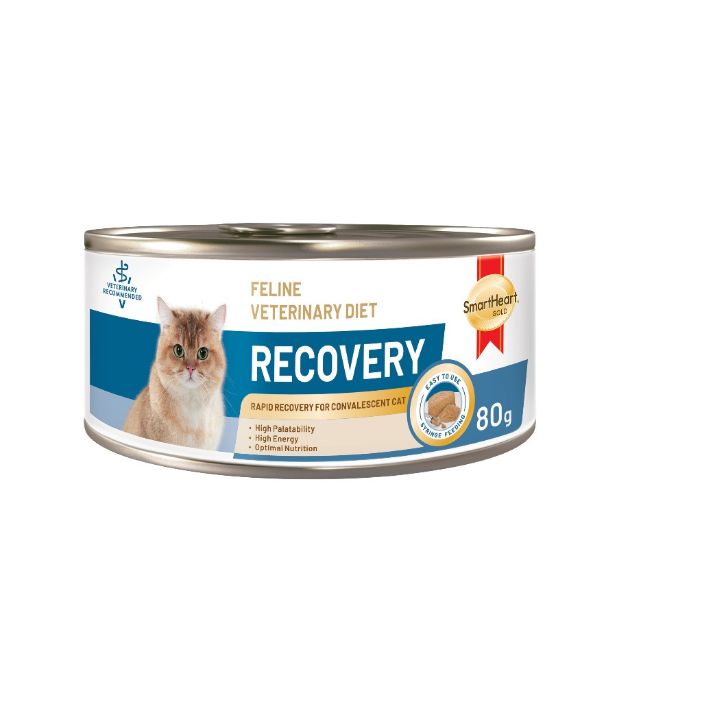 Smartheart Gold Recovery 80 g เเมว อาหารเปียก สัตว์ป่วย พักฟื้น หลังผ่าตัด