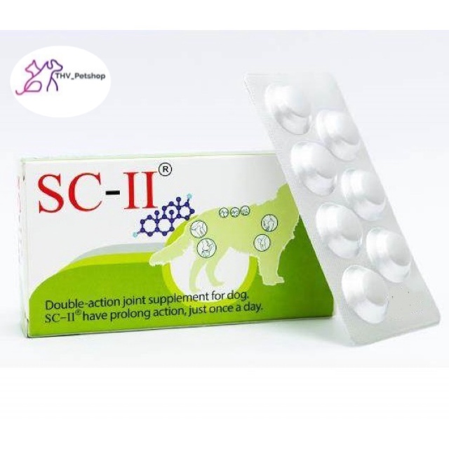 SC-II อาหารเสริมเพื่อการบํารุงข้อ ข้ออักเสบ สําหรับสุนัขและแมว