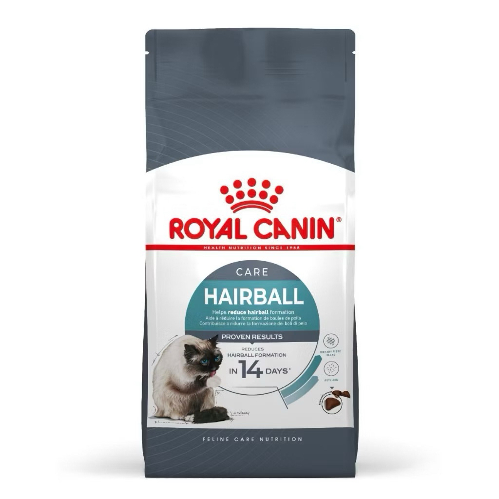Royal Canin Hairball อาหารแมวโรยัล คานิน สูตรแมวโต 1ปี ขึ้นไป สําหรับแมวต้องการดูแลปัญหาก้อนขน