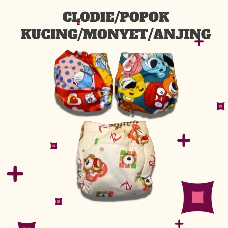 ผ้าอ้อม Clodie/rewash สําหรับลิง/แมว/สุนัข