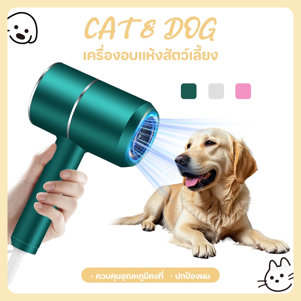 CAT&DOG】2800W ต่ําเสียงสัตว์เลี้ยงตัวเป่าลูกสุนัขตัวเป่าแมวเสียงต่ําเสียงต่ําผมฟาสต์เพ็ทเลี้ยงสัตว์