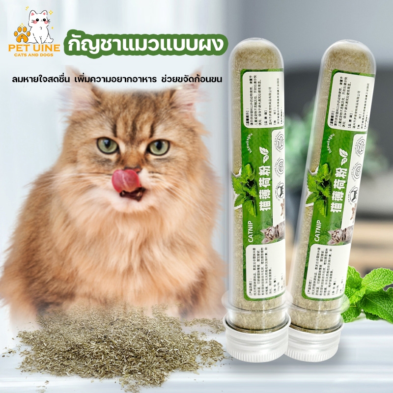 B45-กัญชาแมว แคทนิป หัวเชื้อไม่ผสมแท้ 100% เกรดพรีเมี่ยม สําหรับแมว กัญชาแมวแบบผง ขนาด 10 g แคทนิปแมว กัญชาแมว Catnip