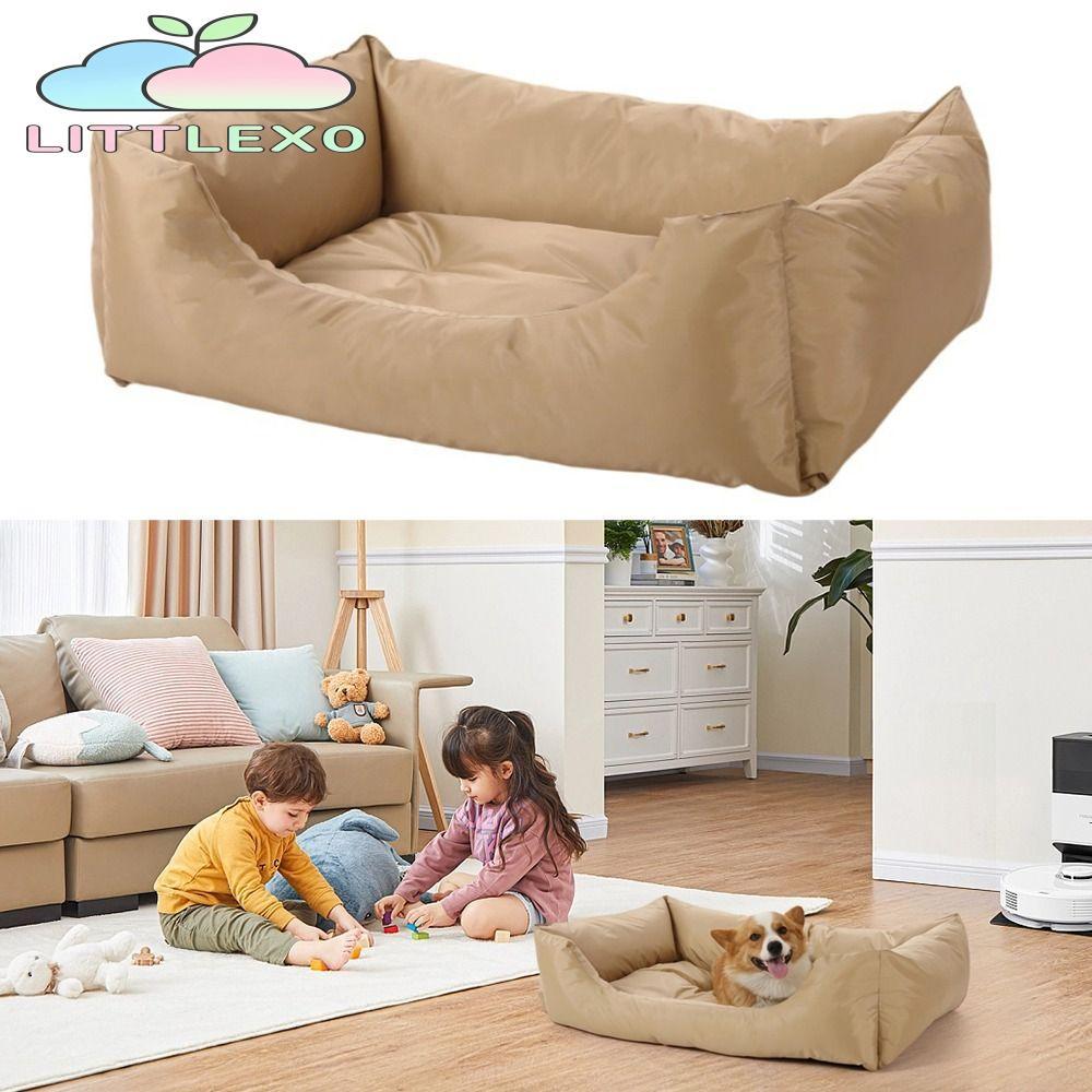 LITTLEX ที่นอนสุนัข, ป้องกันการเปรอะเปื้อนสแควร์แมวเบาะใหญ่, อุปกรณ์สัตว์เลี้ยง Thicken กันน้ําสุนัขโซฟานอนแมว