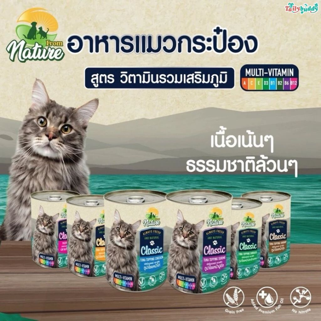 From Nature CLS ฟรอมเนเจอร์ อาหารเปียกสําหรับแมว แบบกระป๋อง (วิตามินรวม) (400g)