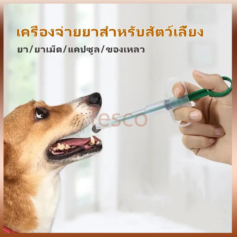 Tesco ที่ป้อนยาสัตว์เลี้ยง เข็มให้ยาสัตว์เลี้ยง,เครื่องป้อนยา,เข็มฉีดยายาสัตว์เลี้ยง,สําหรับวางยาสุนัข สุนัข และแมว