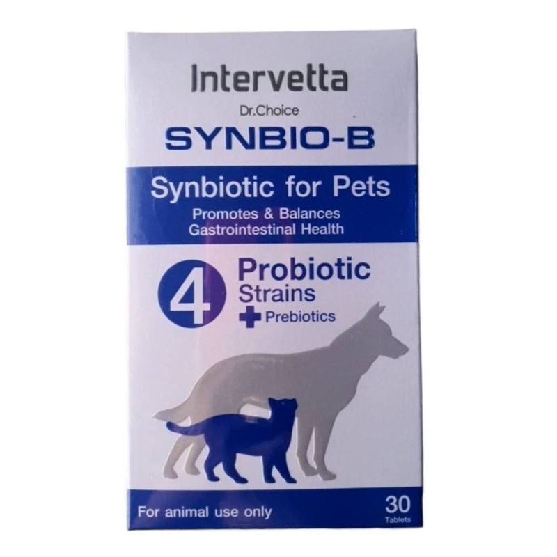 Synbio B แมว-สุนัข โพรไบโอติก+พรีไบโอติก ปรับสมดุลลําไส้ ลําไส้สุขภาพดี