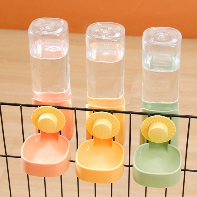 ที่ให้น้ําอัตโนมัติ 500ml กระบอกใส่น้ําแบบแขวน เครื่องให้น้ํา สัตว์เลี้ยง ใช้ได้ทั้งน้องหมา น้องแมว กระต่าย นก