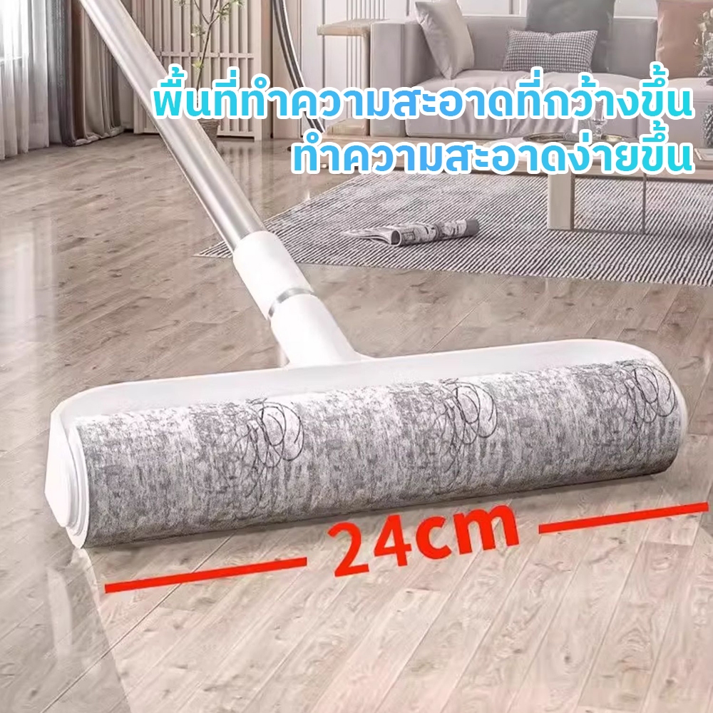 ลูกกลิ้งกระดาษกาว ลูกกลิ้งขนแมว ลูกกลิ้งทําความสะอาด ฉีกง่าย ด้ามจับสามารถปรับความยาวได้ สะดวกต่อการทําความสะอาด