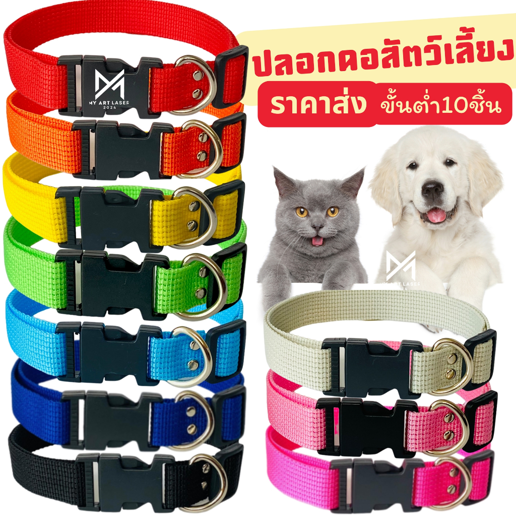 ปลอกคอแมว สุนัข สร้อยสัตว์เลี้ยง ปรับขนาดได้ พร้อมกระดิ่งคละสี สินค้าส่งจากไทย (B12)**ราคาส่ง**ขั้นต่ํา10เส้น
